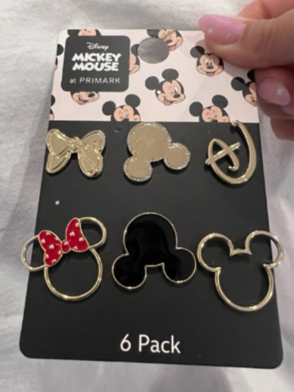 Disney Mickey and Minnie Mouse Pin Pack Pins 6 Pack